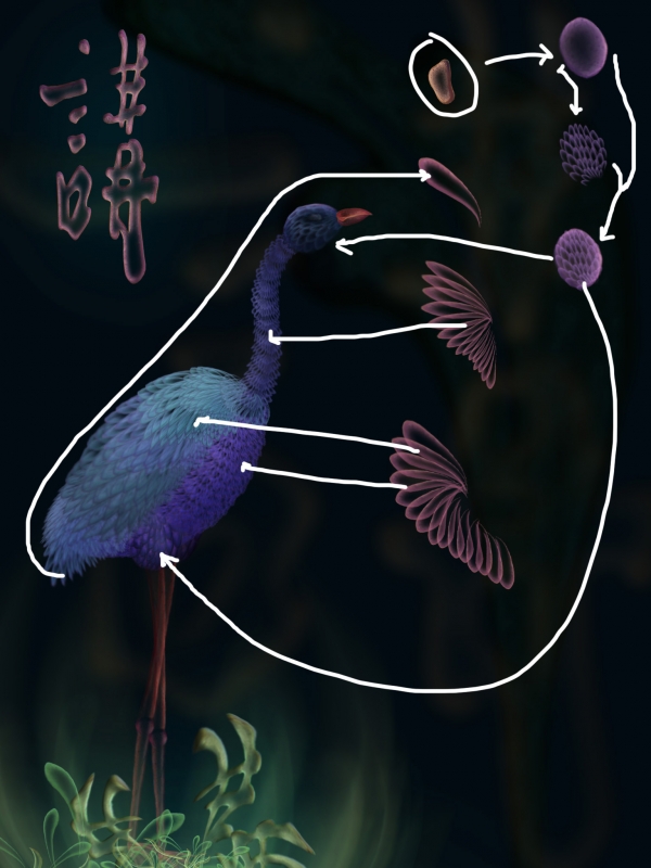 Creation of Blue Bird: Step 7